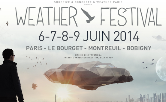 Le Weather Festival divulgue sa programmation 2014