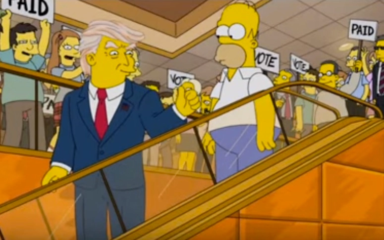 Quand Les Simpson prédisaient l’élection de Donald Trump en 2000