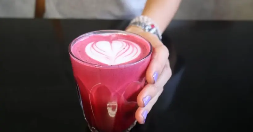 On a testé le latte rouge à la betterave