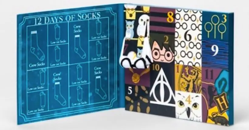 Des paires de chaussettes Harry Potter dans un calendrier de l’Avent magique