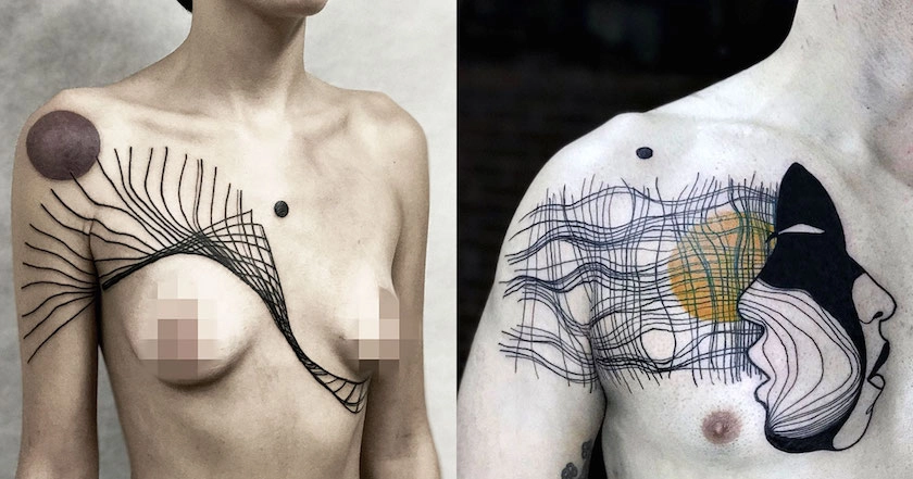 Kat Alden, la tatoueuse qui allie superpositions graphiques et formes méditatives