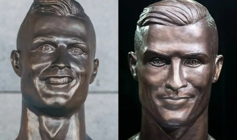 L’auteur de la statue complètement ratée de CR7 en a refait une nouvelle