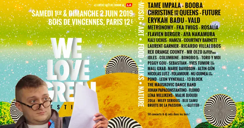 De jolis noms rejoignent le très gros line-up de We Love Green