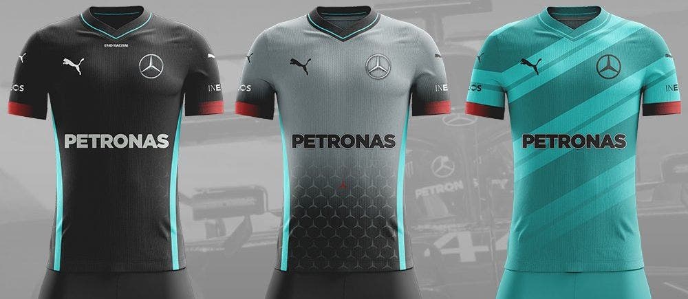 Si les écuries de F1 avaient de maillots de foot, ça donnerait quoi ?