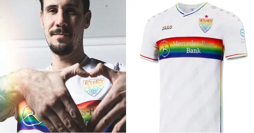 En images : des maillots aux couleurs du drapeau LGBTQ+ pour Stuttgart