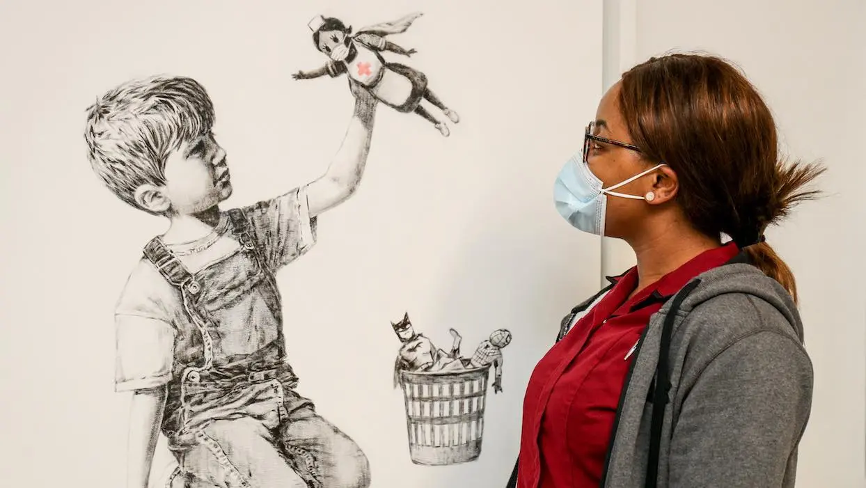 Un Banksy vendu à un prix record au profit du service de santé britannique