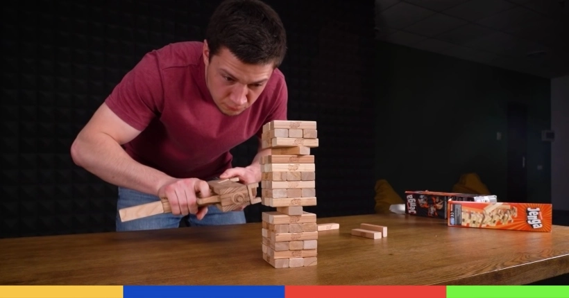 Vidéo : il fabrique un pistolet pour jouer au Jenga