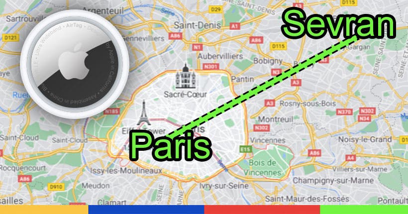 Comment mon AirTag a voyagé tout seul de Paris à Sevran