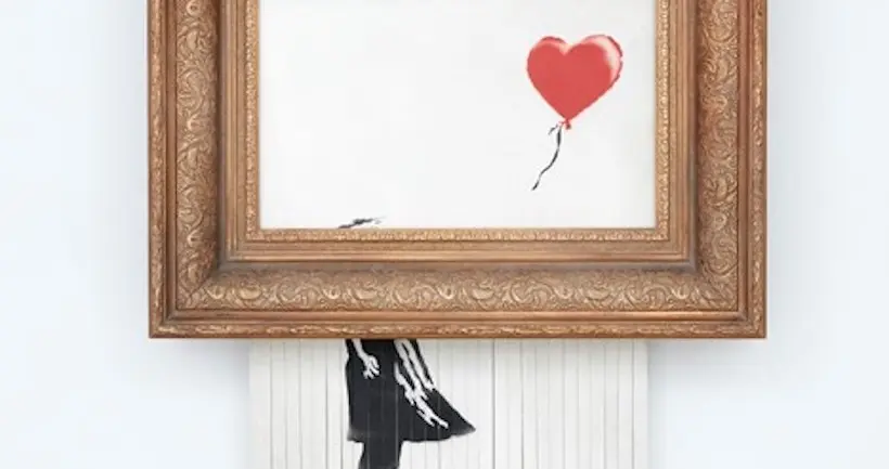 La toile auto-détruite de Banksy revient aux enchères