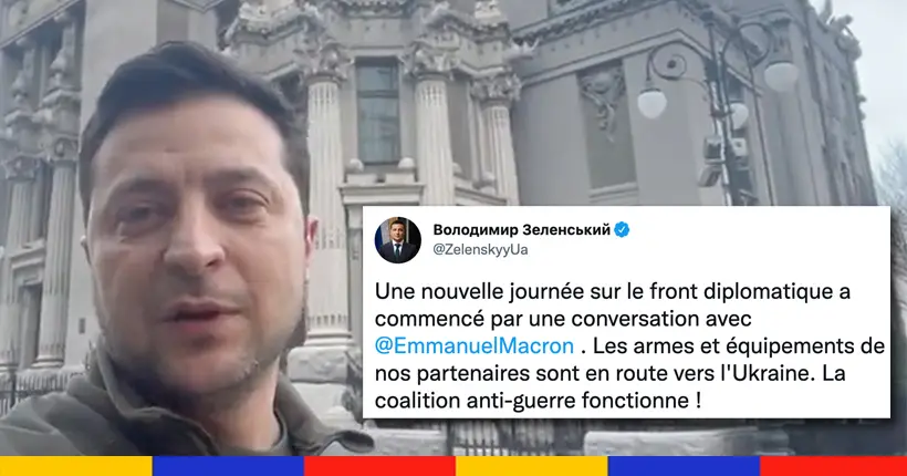 Guerre en Ukraine : le président Zelensky affirme que ses alliés envoient “des armes” et appelle à défendre Kiev