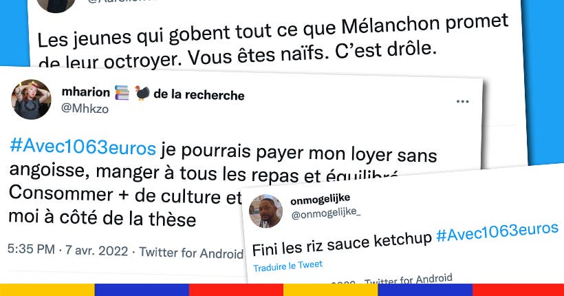 Sur Twitter, des étudiants expliquent ce qu’ils feraient avec un revenu jeune de 1 063 euros