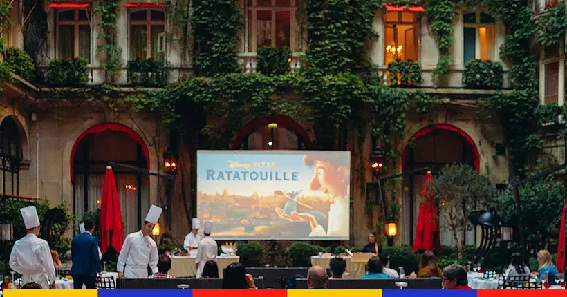 On a mangé la ratatouille de Ratatouille en regardant Ratatouille au Plaza Athénée (et c’est Jean Imbert qui cuisinait)