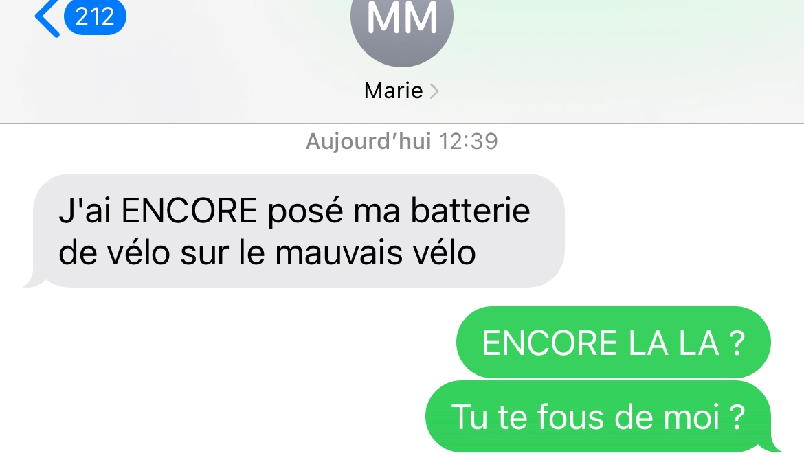 Qui sont ces gens qui se trompent de vélo quand ils posent leur batterie dessus ?