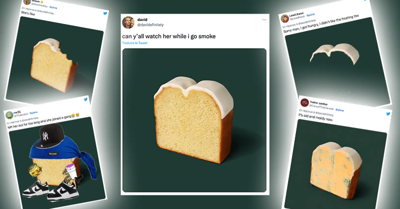 Un twittos laisse sa part de gâteau “à surveiller” sur Internet (et ce qui devait arriver arriva)