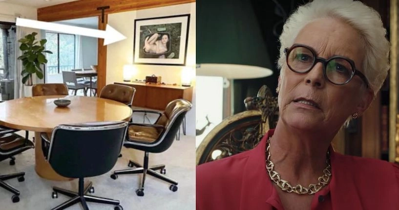 Pourquoi cette photo décorant le bureau de Jamie Lee Curtis a choqué Internet ?